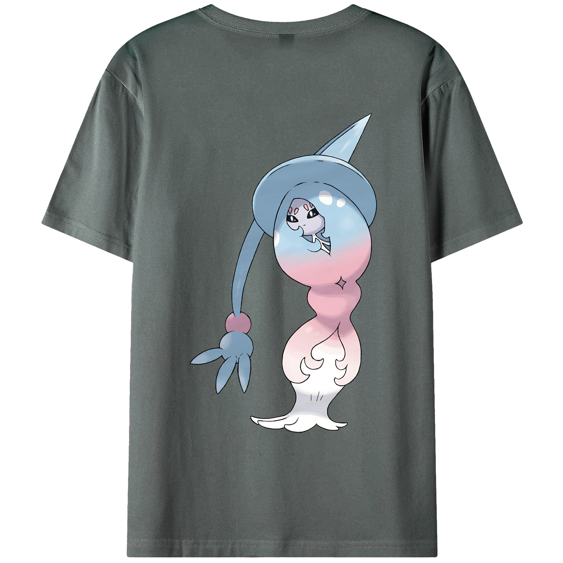 （画像用） ポケットモンスター Pokémon 綿100％ メンズ半袖Tシャツ（バックプリント） 通気性